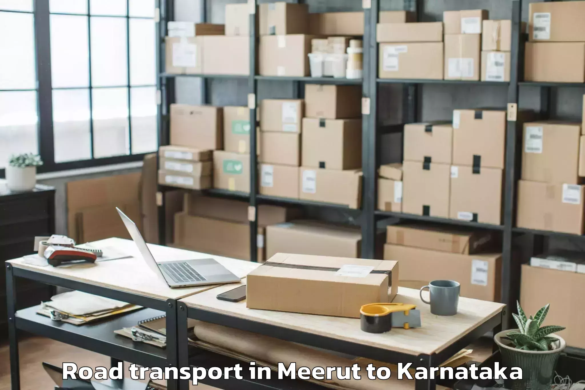 Top Meerut to Lingasugur Road Transport Available